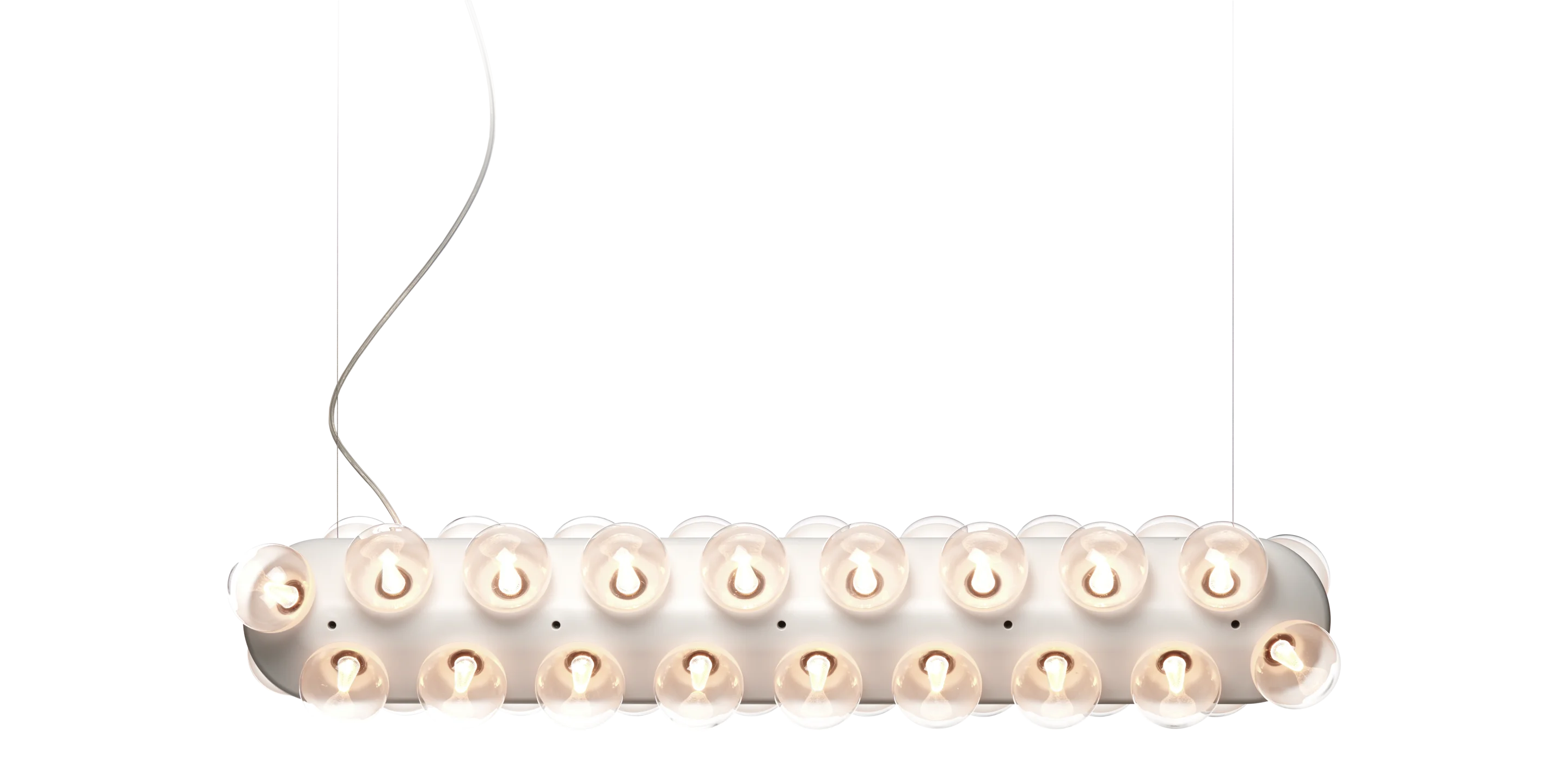 Prop Light Double horizontal suspension on front view